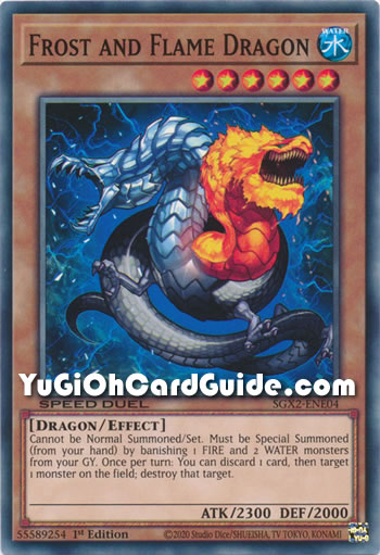 Yu-Gi-Oh Card: Frost and Flame Dragon