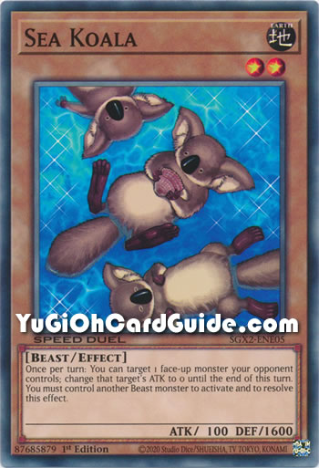 Yu-Gi-Oh Card: Sea Koala