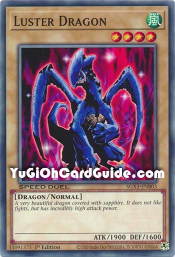 Yu-Gi-Oh Card: Luster Dragon