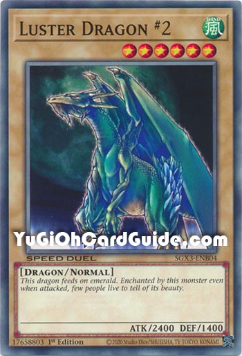 Yu-Gi-Oh Card: Luster Dragon #2