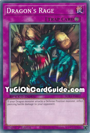 Yu-Gi-Oh Card: Dragon's Rage