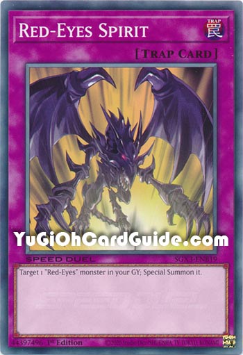 Yu-Gi-Oh Card: Red-Eyes Spirit