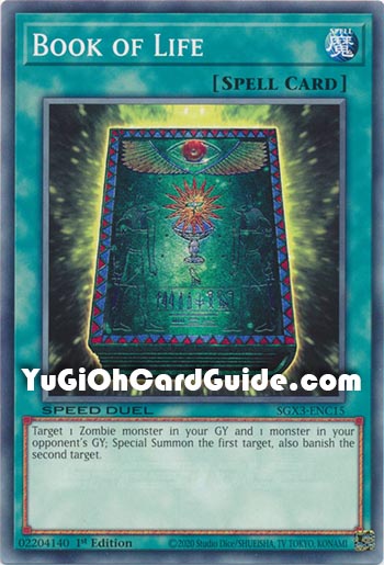 Yu-Gi-Oh Card: Book of Life