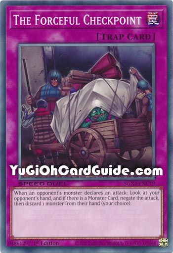 Yu-Gi-Oh! The Forceful Checkpoint Ultra Rare Card - SBAD-EN045 1st Edition, Speed Duel: Attack From The Deep