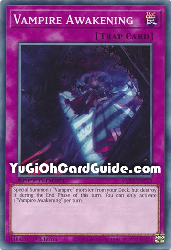 Yu-Gi-Oh Card: Vampire Awakening