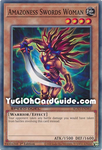 Yu-Gi-Oh Card: Amazoness Swords Woman