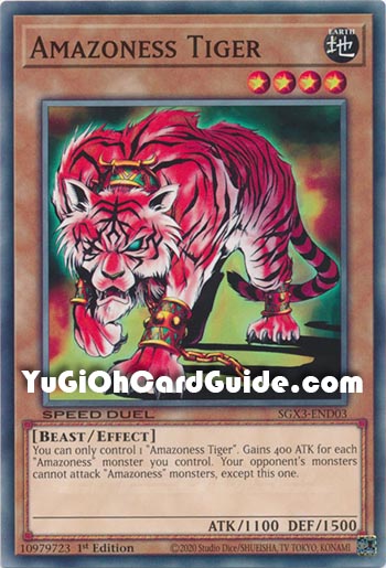 Yu-Gi-Oh Card: Amazoness Tiger