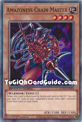 Yu-Gi-Oh Card: Amazoness Chain Master