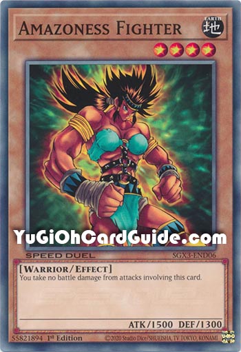 Yu-Gi-Oh Card: Amazoness Fighter