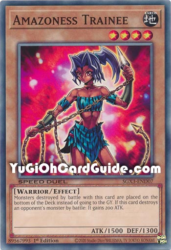Yu-Gi-Oh Card: Amazoness Trainee