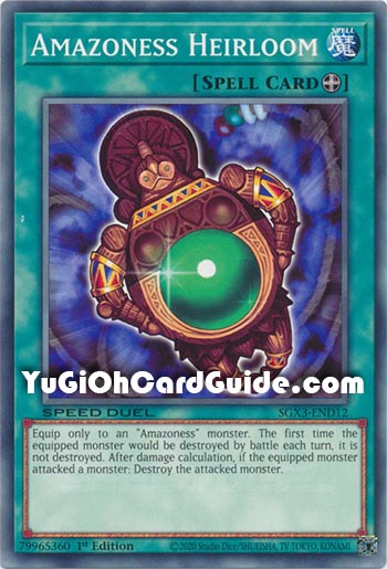 Yu-Gi-Oh Card: Amazoness Heirloom
