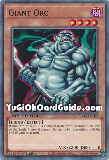 Yu-Gi-Oh Card: Giant Orc