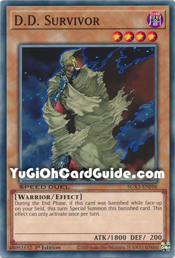 Yu-Gi-Oh Card: D.D. Survivor