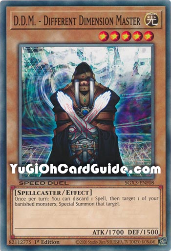 Yu-Gi-Oh Card: D.D.M. - Different Dimension Master