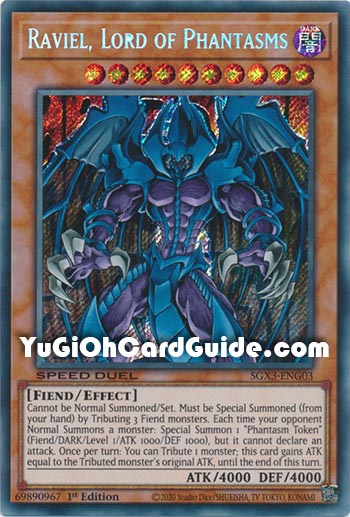 Yu-Gi-Oh Card: Raviel, Lord of Phantasms
