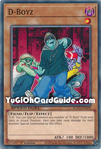 Yu-Gi-Oh Card: D-Boyz