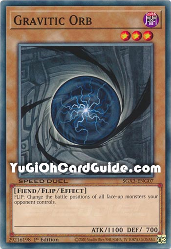 Yu-Gi-Oh Card: Gravitic Orb