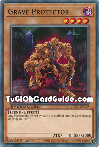 Yu-Gi-Oh Card: Grave Protector