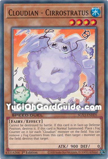 Yu-Gi-Oh Card: Cloudian - Cirrostratus