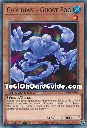 Yu-Gi-Oh Card: Cloudian - Ghost Fog