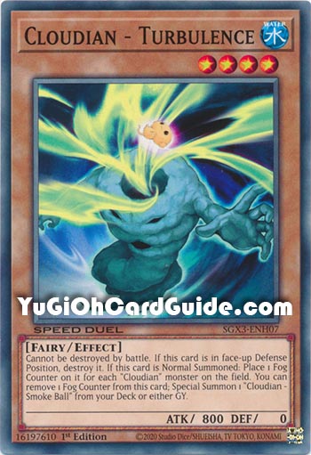 Yu-Gi-Oh Card: Cloudian - Turbulence