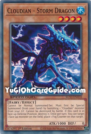 Yu-Gi-Oh Card: Cloudian - Storm Dragon