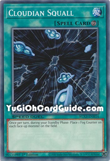 Yu-Gi-Oh Card: Cloudian Squall