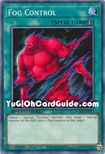 Yu-Gi-Oh Card: Fog Control