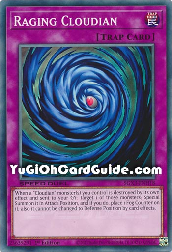 Yu-Gi-Oh Card: Raging Cloudian