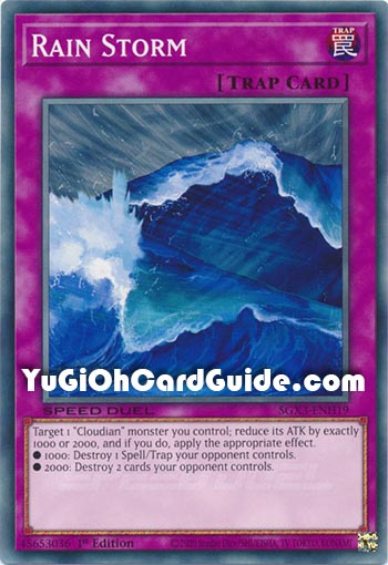 Yu-Gi-Oh Card: Rain Storm
