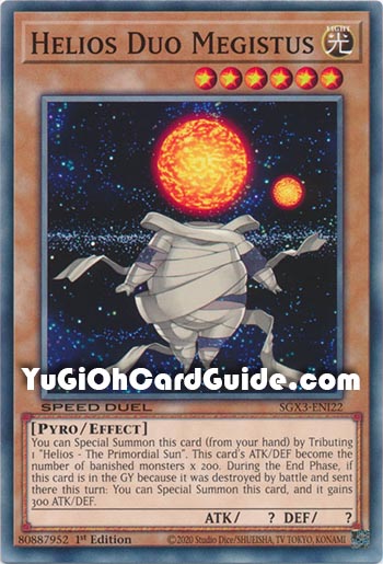 Yu-Gi-Oh Card: Helios Duo Megistus