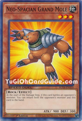 Yu-Gi-Oh Card: Neo-Spacian Grand Mole