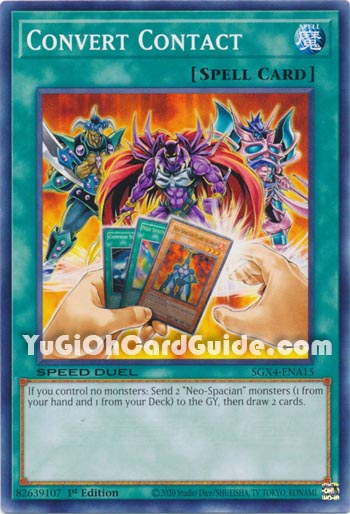 Yu-Gi-Oh Card: Convert Contact