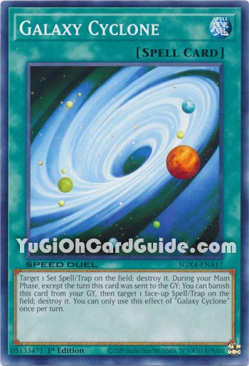 Yu-Gi-Oh Card: Galaxy Cyclone