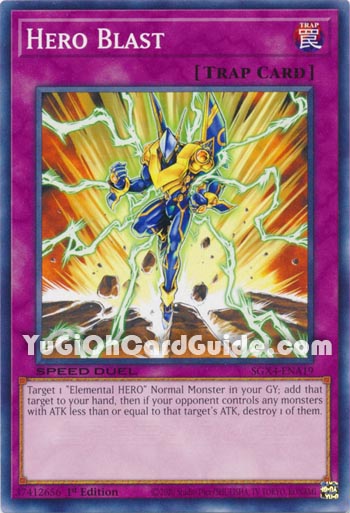 Yu-Gi-Oh Card: Hero Blast