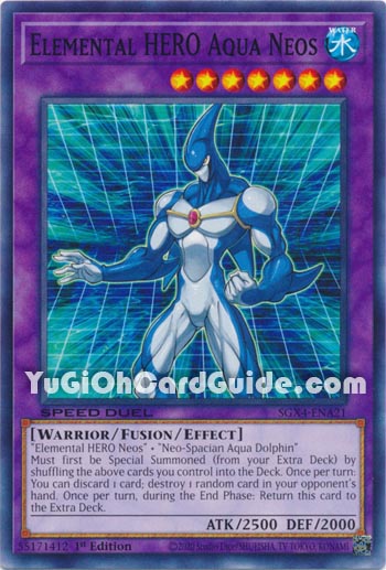 Yu-Gi-Oh Card: Elemental HERO Aqua Neos