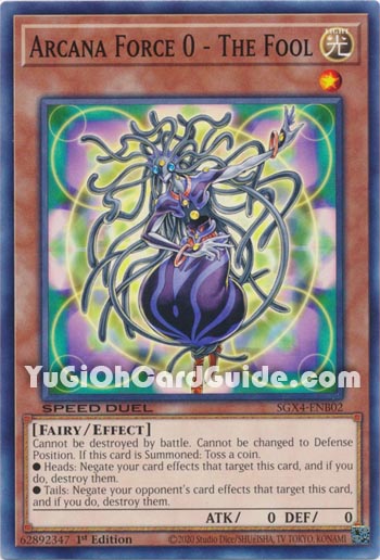 Yu-Gi-Oh Card: Arcana Force 0 - The Fool
