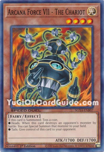 Yu-Gi-Oh Card: Arcana Force VII - The Chariot