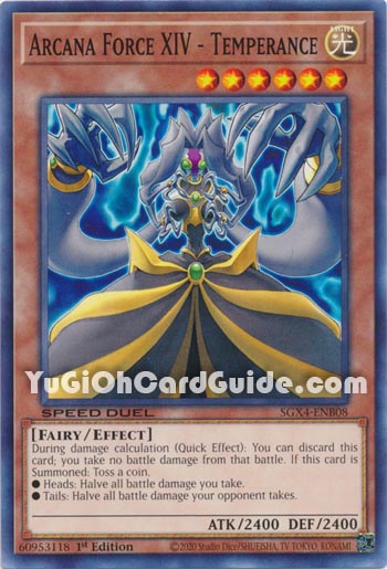 Yu-Gi-Oh Card: Arcana Force XIV - Temperance