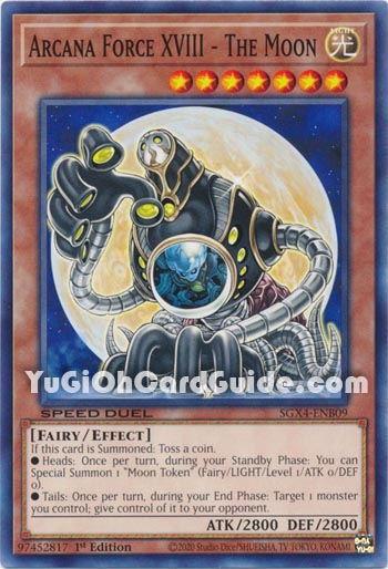 Yu-Gi-Oh Card: Arcana Force XVIII - The Moon