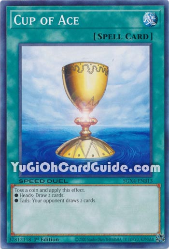 Yu-Gi-Oh Card: Cup of Ace