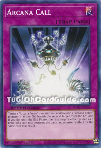 Yu-Gi-Oh Card: Arcana Call