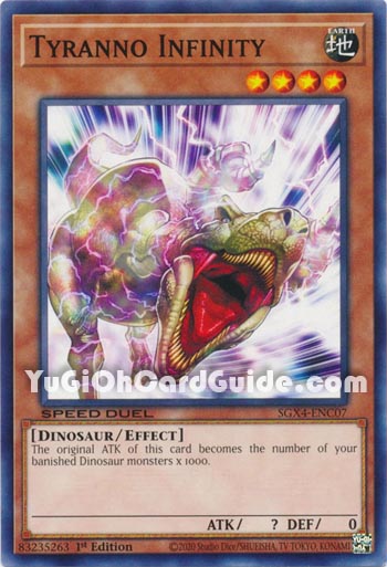 Yu-Gi-Oh Card: Tyranno Infinity