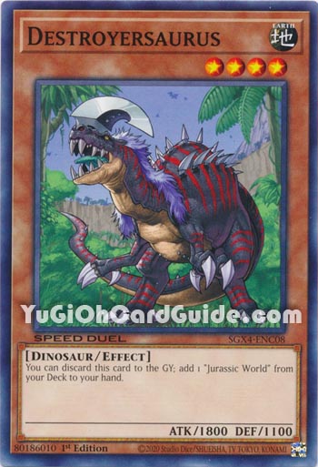 Yu-Gi-Oh Card: Destroyersaurus