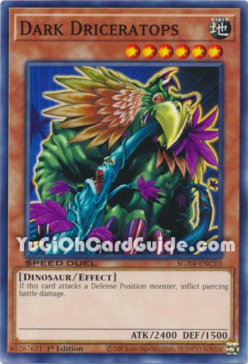 Yu-Gi-Oh Card: Dark Driceratops