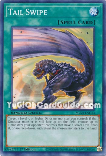 Yu-Gi-Oh Card: Tail Swipe