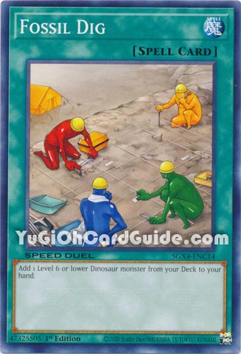 Yu-Gi-Oh Card: Fossil Dig