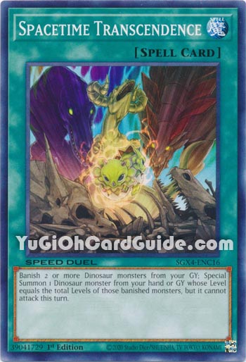 Yu-Gi-Oh Card: Spacetime Transcendence