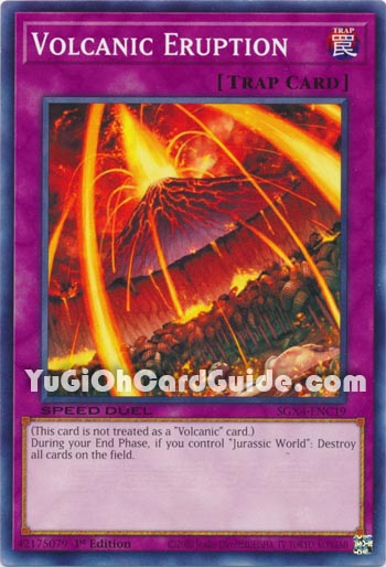 Yu-Gi-Oh Card: Volcanic Eruption