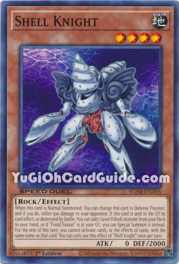 Yu-Gi-Oh Card: Shell Knight